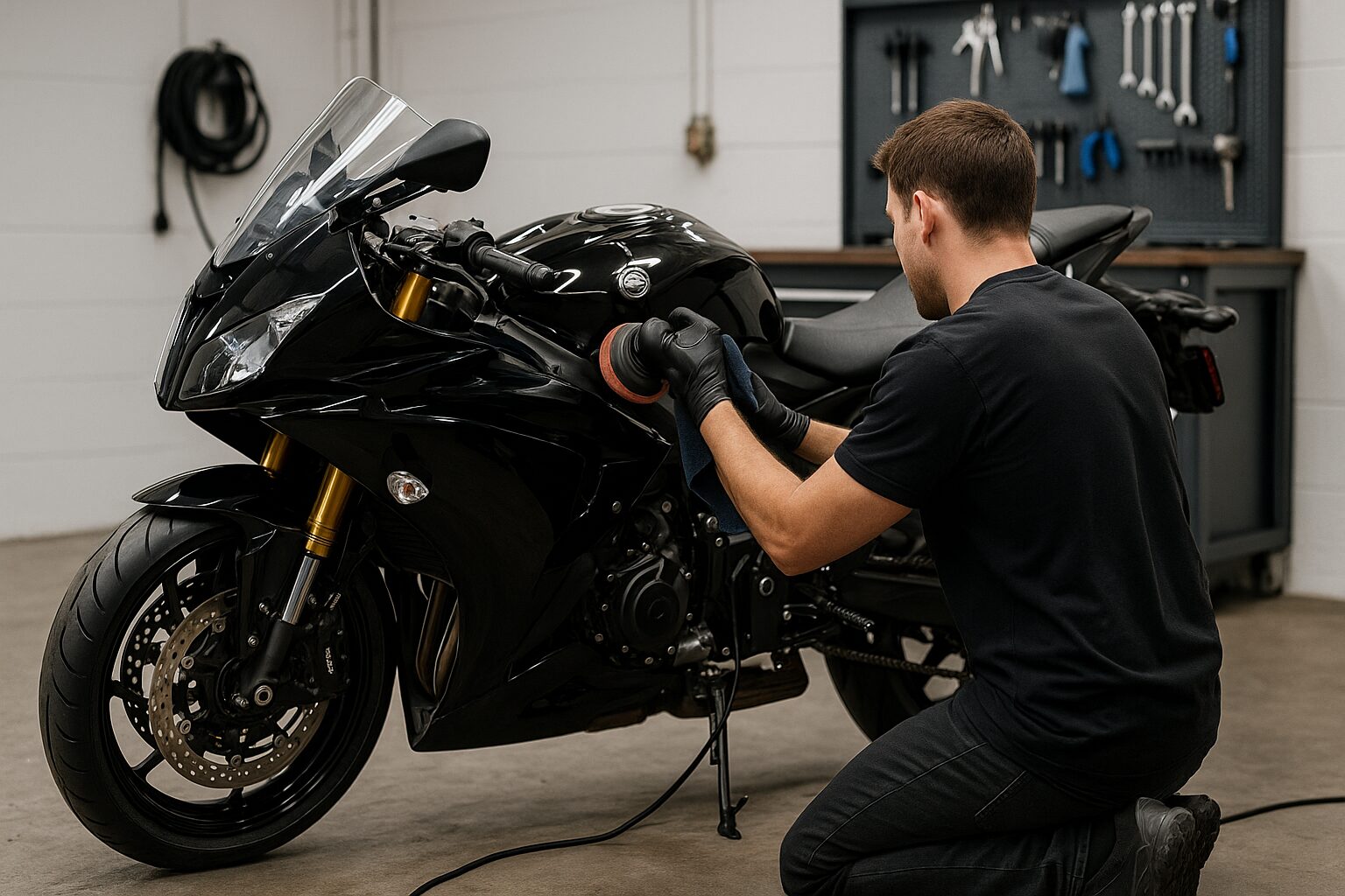 Motorcycle detailing