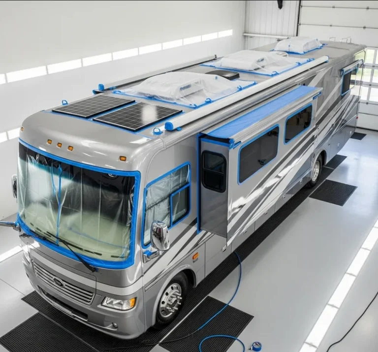 Inspection and prep, RV detailing