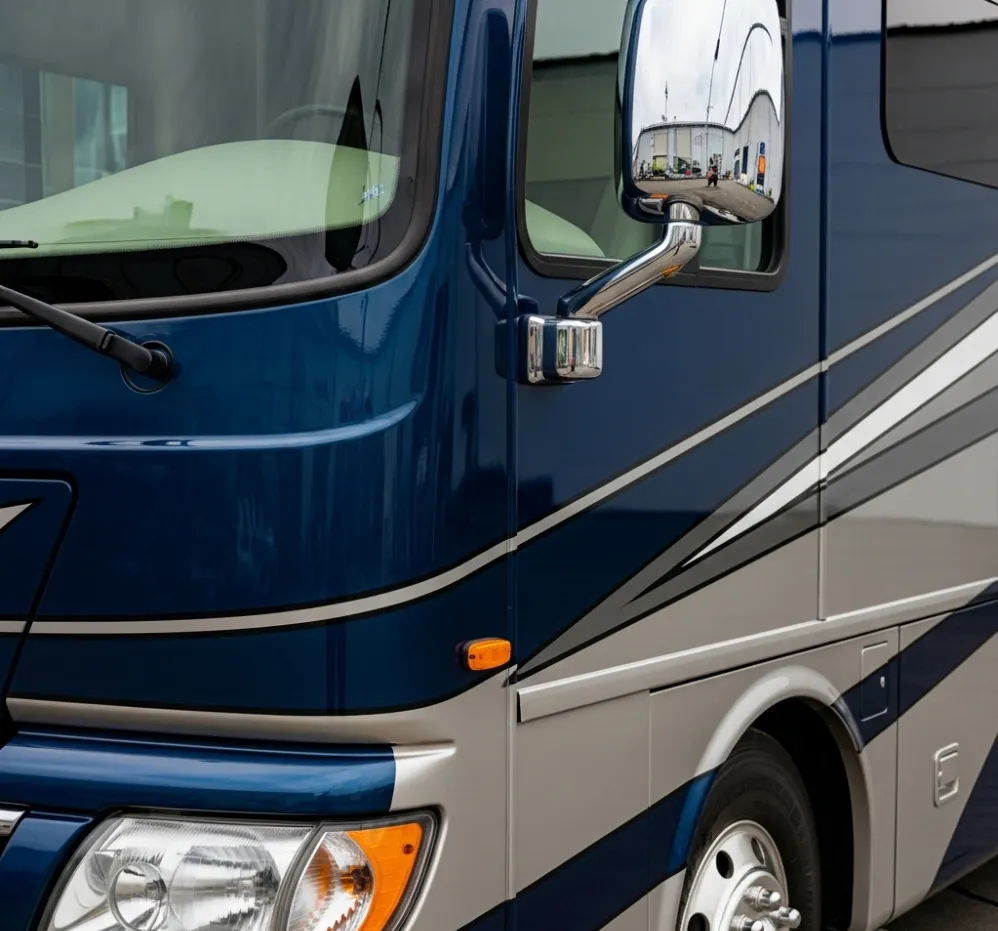 front of and RV