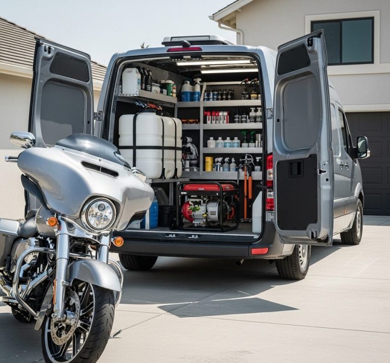 mobile motorcycle detailing service