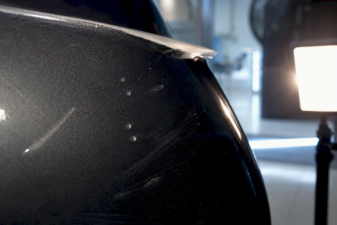 PPF streaks bubbles and lifted edge