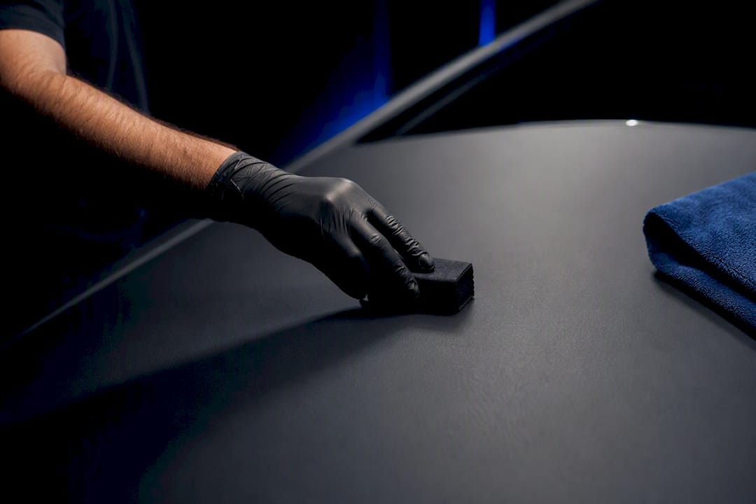 Ceramic coating applied to matte vehicle paint