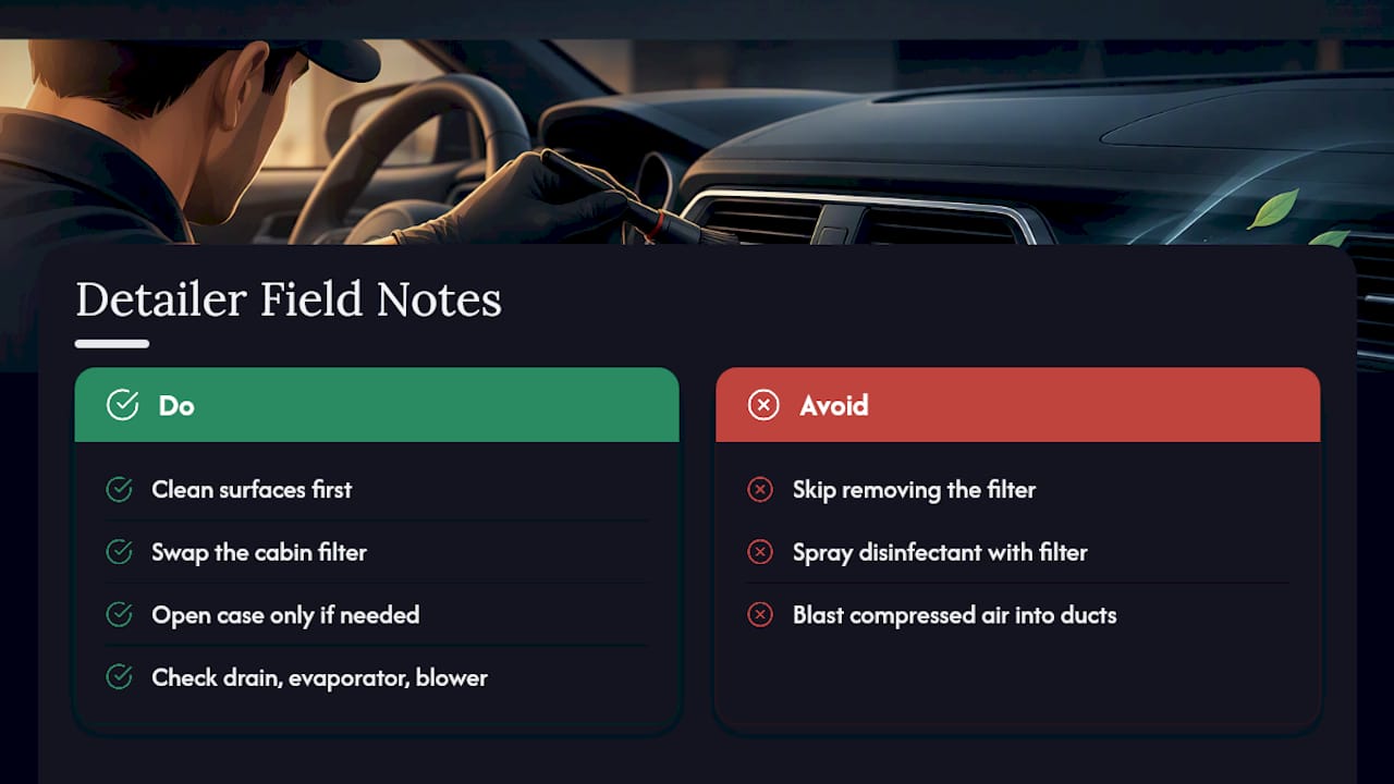 Field Notes from an Experienced Auto Detailer — overview diagram
