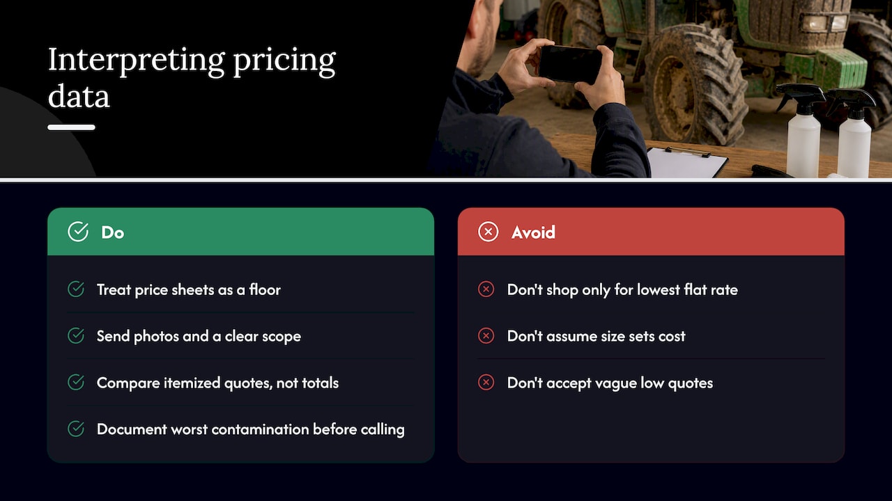 What the pricing data actually tells you — overview diagram