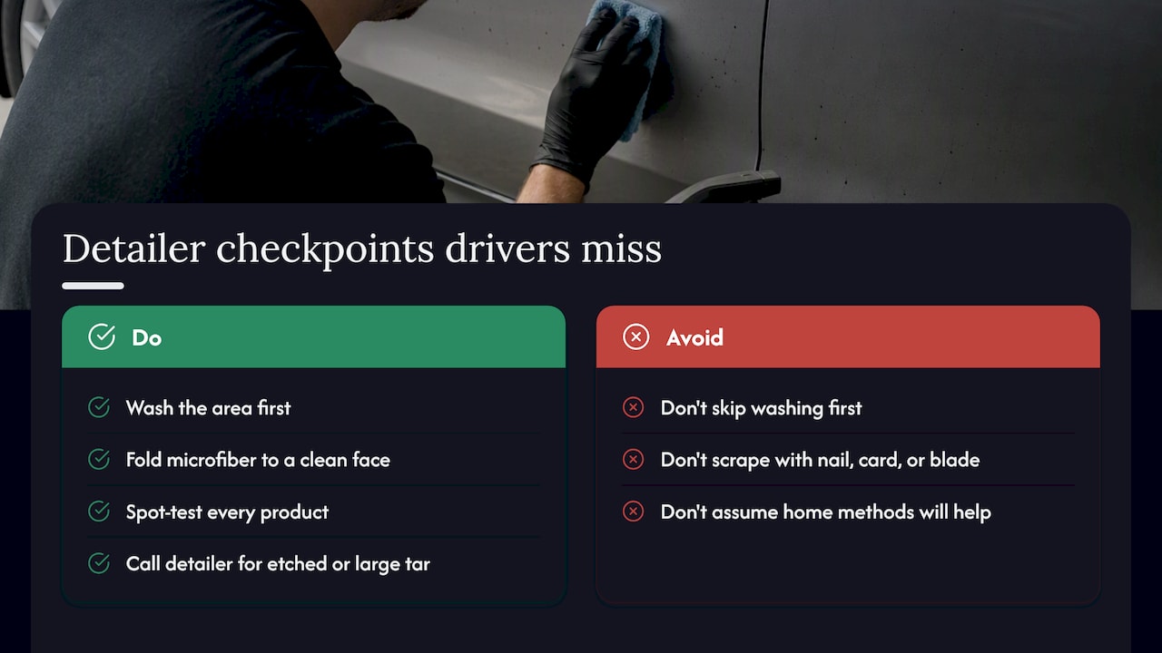 What a detailer watches for that most drivers miss — overview diagram