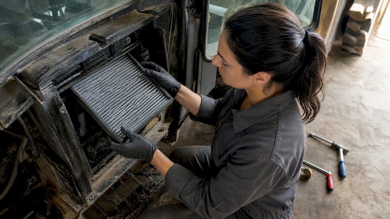 Mechanic fitting activated carbon cabin filter