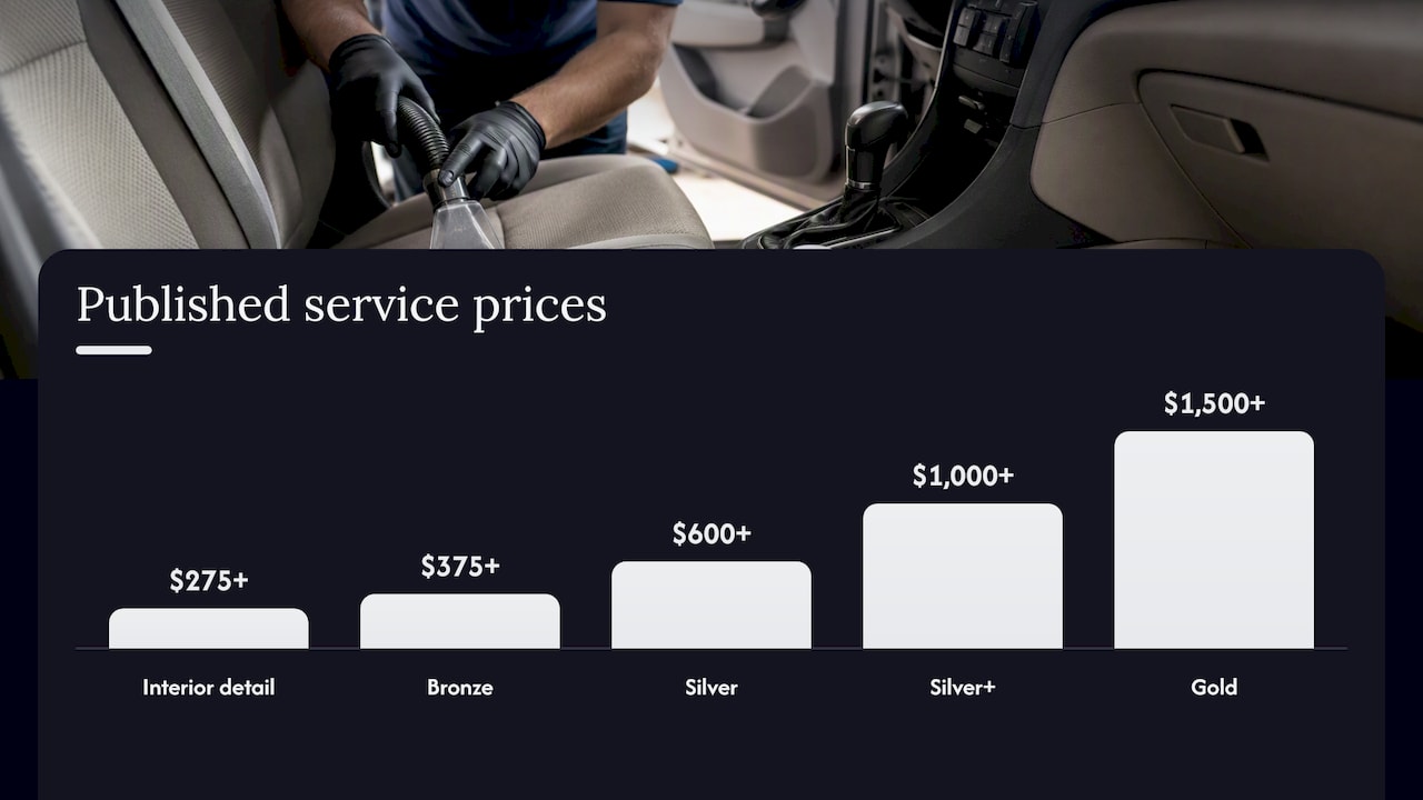 What a professional cleanup costs with us — overview diagram
