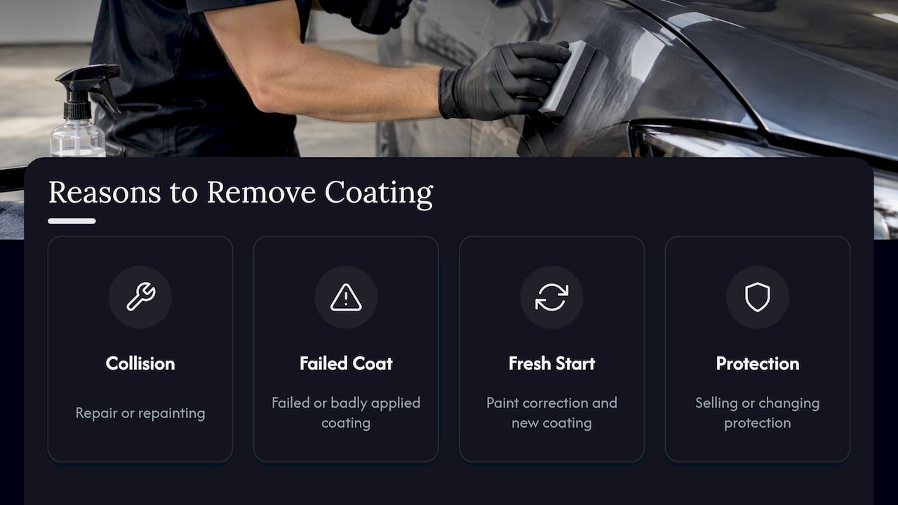 Four reasons to remove ceramic coating