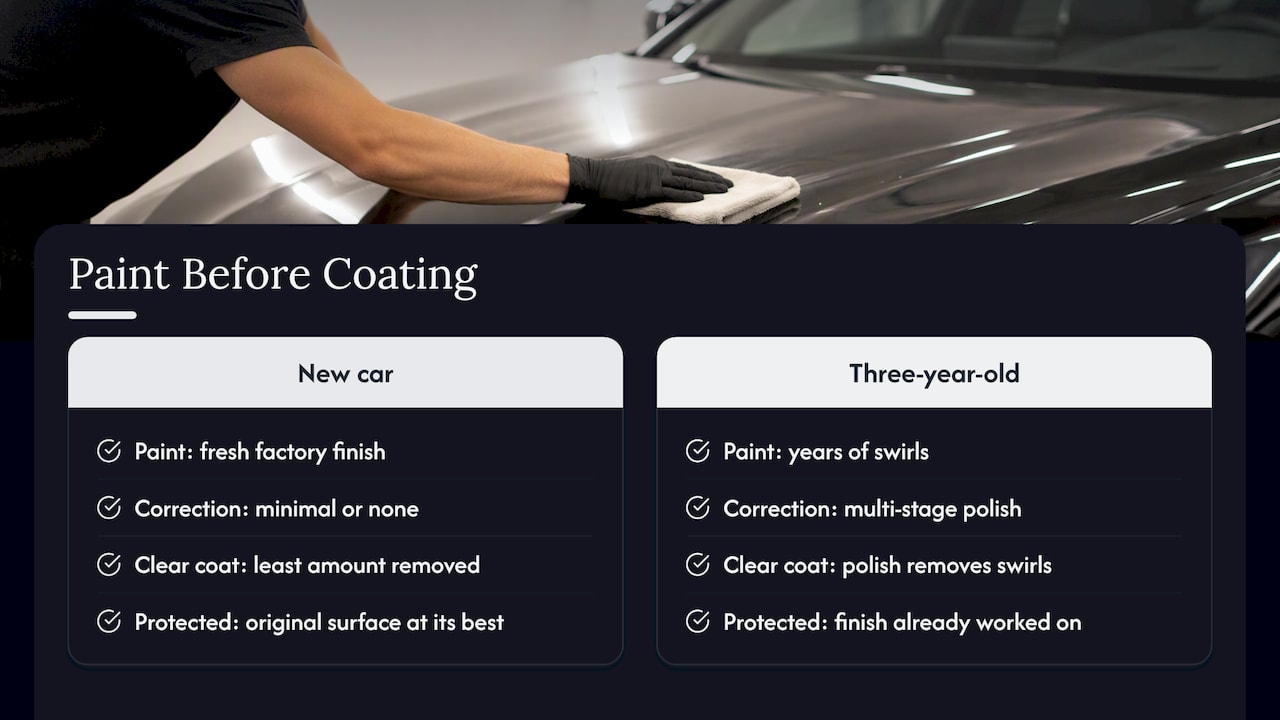 New and older paint preparation compared
