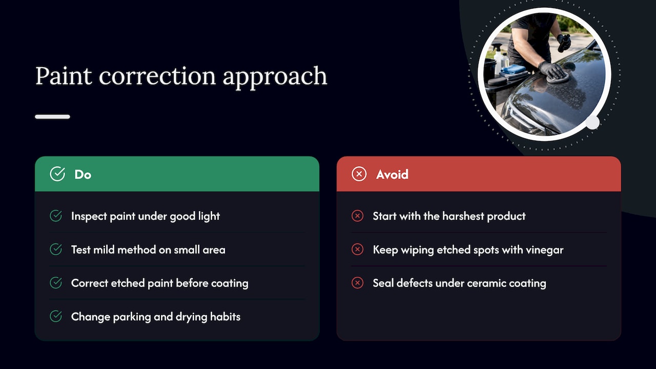 Our perspective: fix the paint first, then protect it — overview diagram